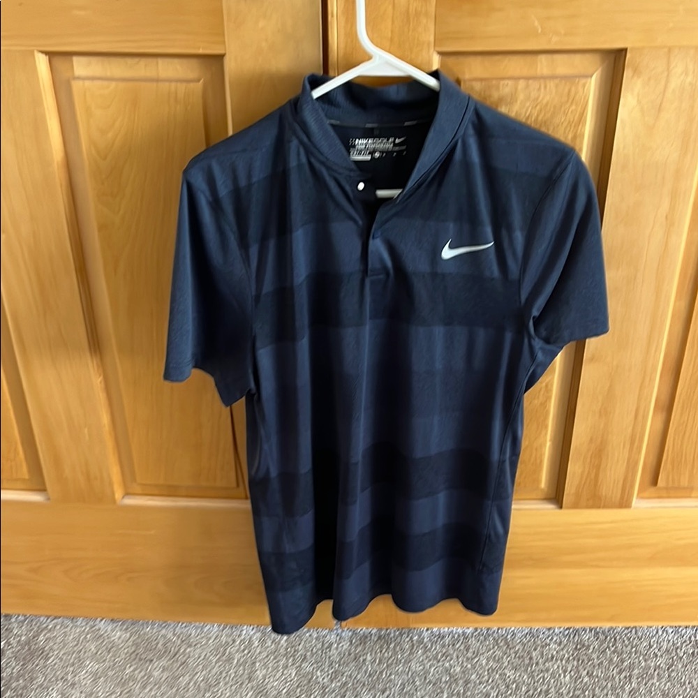 Nike Men's Navy Blue Polo Shirt